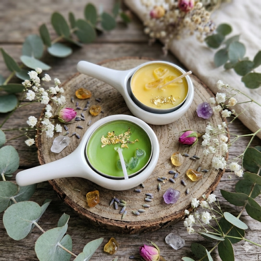 Golden Abundance Candle - Blessing Ritual by Syla Noirel