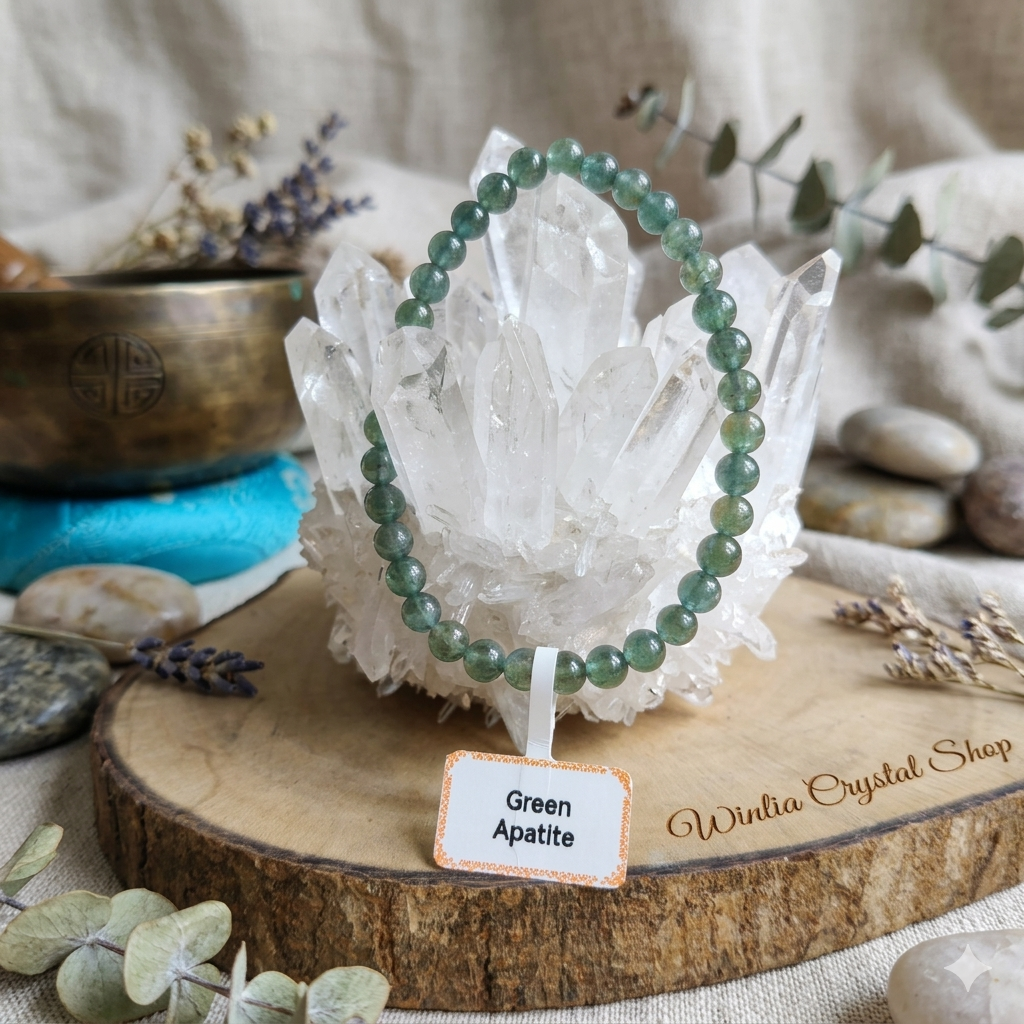 Green Apatite Bracelet 5mm
