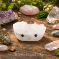 Clear Quartz Hedgie Pet Rock C0109
