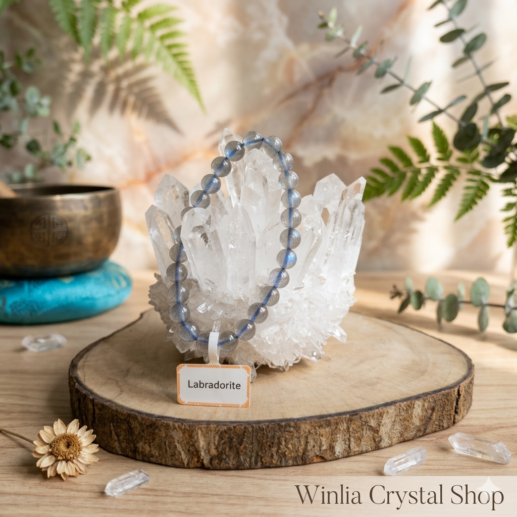 Labradorite Blue Flash Bracelet 7mm