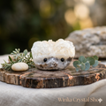 Clear Quartz Hedgie Crystal Pet Rock C0110